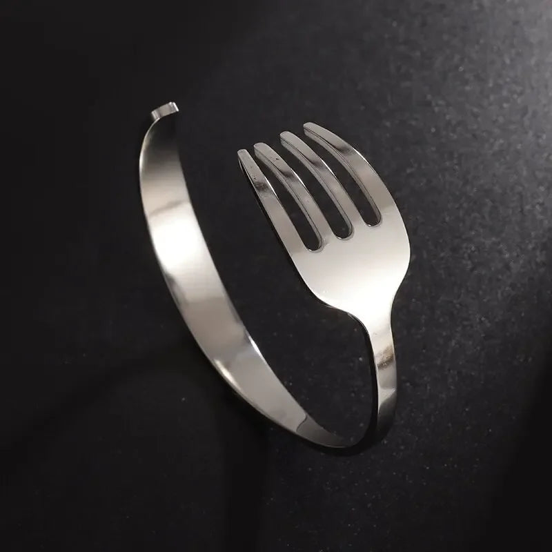 Vintage Punk Silver Color Feather Cuff Bracelet for Men Women Wrist Adjustable Bracelet Charm Birthday Gift