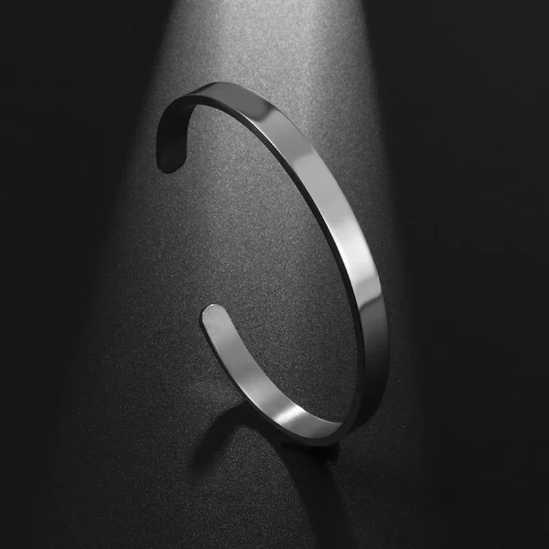 Vintage Punk Silver Color Feather Cuff Bracelet for Men Women Wrist Adjustable Bracelet Charm Birthday Gift