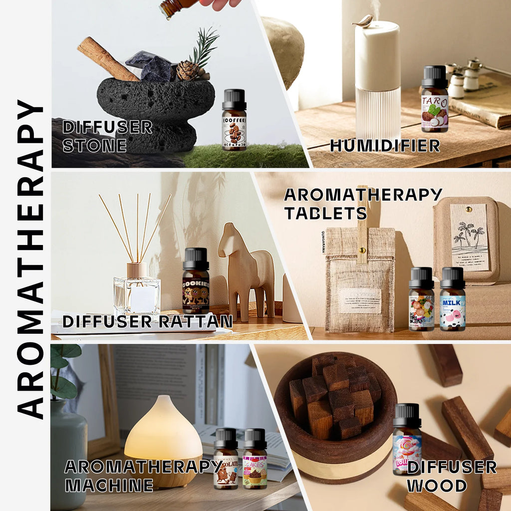 10ml Pumpkin pie Fragrance Essential Oils Refreshing Car Aromatherapy For Aroma Diffusers Oil