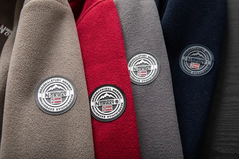 Veste Double Polaire Smile Pour Homme, Col Montant, Vêtements Décontractés, Chaud, Épais, Haute Qualité, Hiver, 2024, Comb