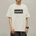 T-shirt À Manches Courtes Du Groupe Oasis David Bowie Groupe De Rock Périphérique Vêtements Américains Impression En Coton