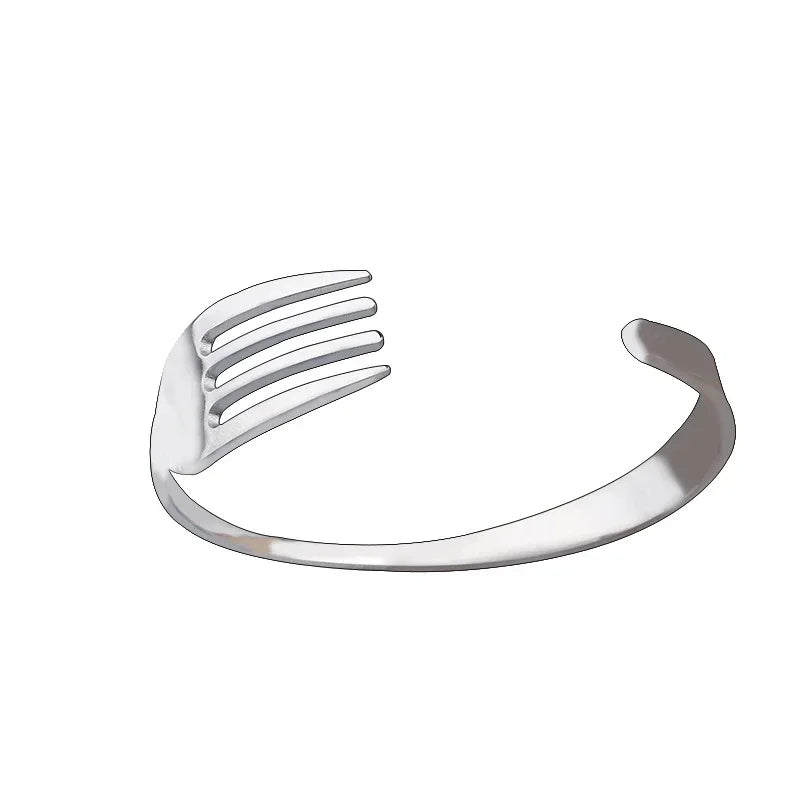Vintage Punk Silver Color Feather Cuff Bracelet for Men Women Wrist Adjustable Bracelet Charm Birthday Gift