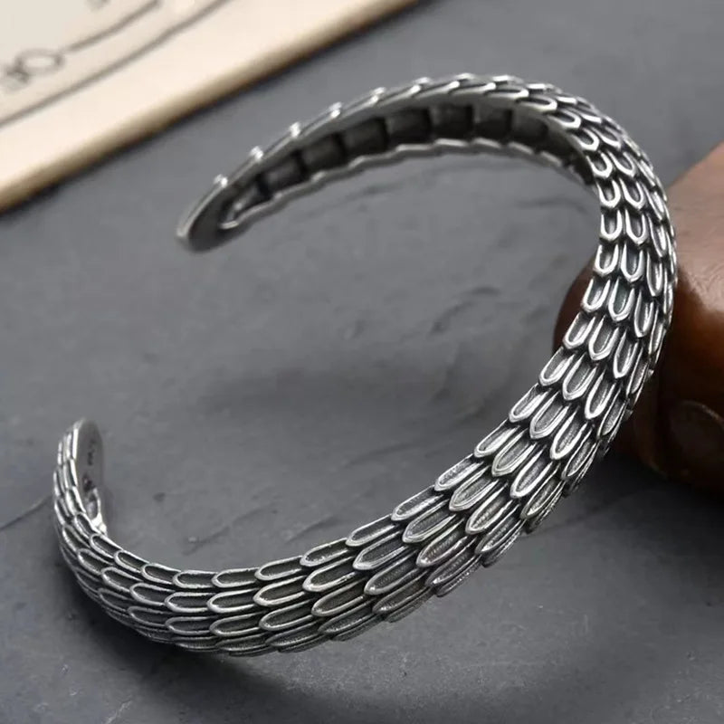 Punk Simple Silver Color Twisted Mobius Cuff Bangles Infinite Loop Bracelet Men\'s Fashion Casual Party Jewelry Gift